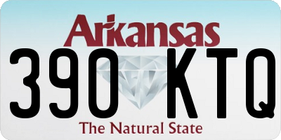 AR license plate 390KTQ