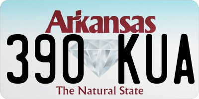AR license plate 390KUA