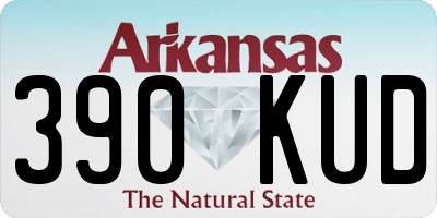 AR license plate 390KUD