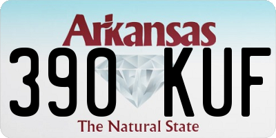 AR license plate 390KUF