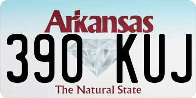 AR license plate 390KUJ