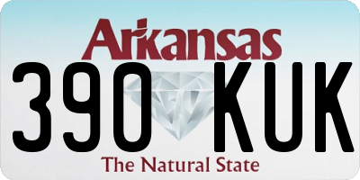 AR license plate 390KUK
