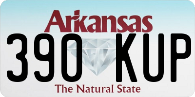 AR license plate 390KUP