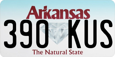 AR license plate 390KUS