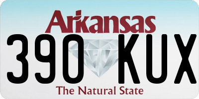 AR license plate 390KUX