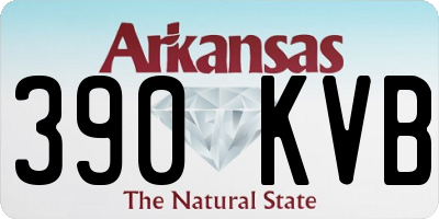 AR license plate 390KVB