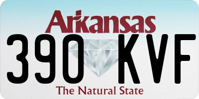 AR license plate 390KVF
