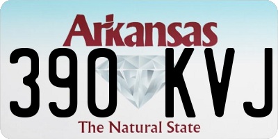 AR license plate 390KVJ