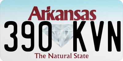 AR license plate 390KVN