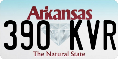 AR license plate 390KVR