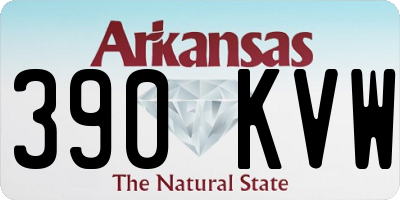 AR license plate 390KVW