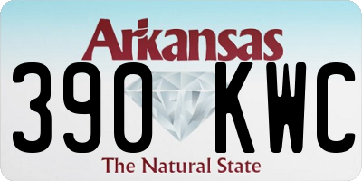 AR license plate 390KWC