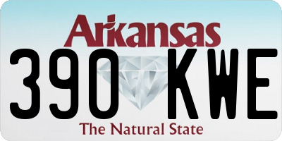 AR license plate 390KWE