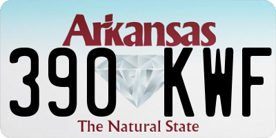 AR license plate 390KWF