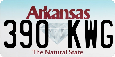 AR license plate 390KWG