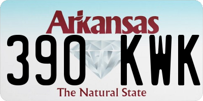 AR license plate 390KWK
