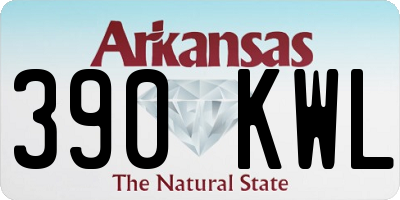 AR license plate 390KWL