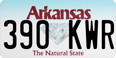 AR license plate 390KWR