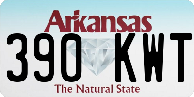 AR license plate 390KWT
