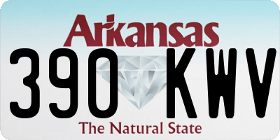 AR license plate 390KWV