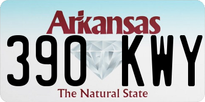 AR license plate 390KWY