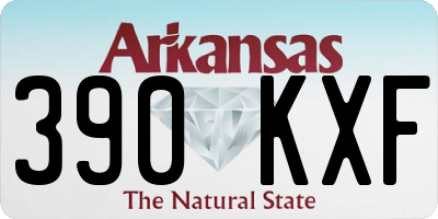 AR license plate 390KXF