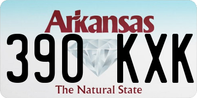 AR license plate 390KXK