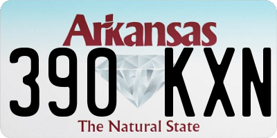 AR license plate 390KXN