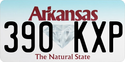 AR license plate 390KXP