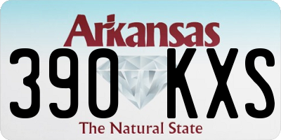 AR license plate 390KXS