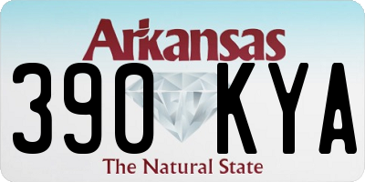 AR license plate 390KYA