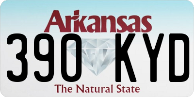 AR license plate 390KYD