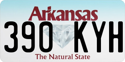 AR license plate 390KYH