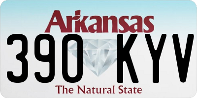 AR license plate 390KYV