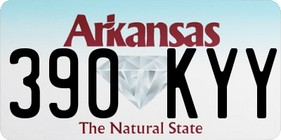 AR license plate 390KYY