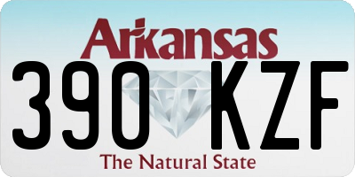 AR license plate 390KZF