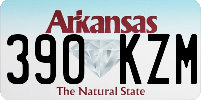 AR license plate 390KZM
