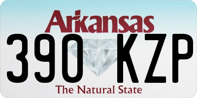 AR license plate 390KZP