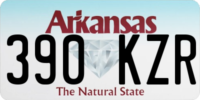 AR license plate 390KZR