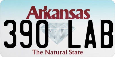 AR license plate 390LAB