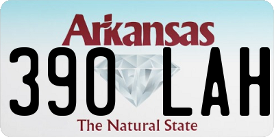 AR license plate 390LAH