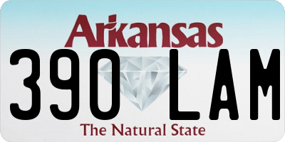 AR license plate 390LAM