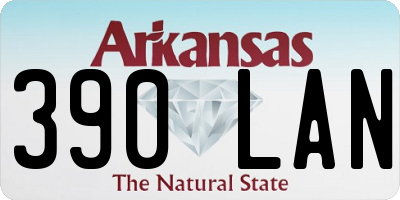 AR license plate 390LAN