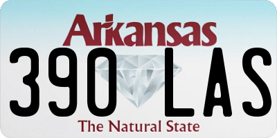 AR license plate 390LAS