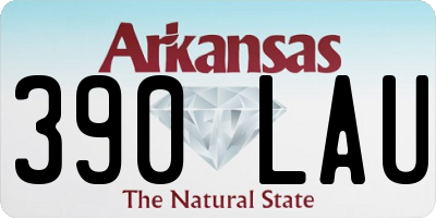 AR license plate 390LAU