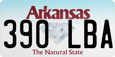 AR license plate 390LBA
