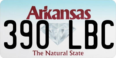 AR license plate 390LBC