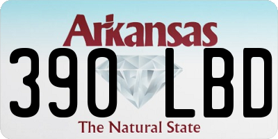 AR license plate 390LBD