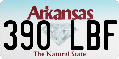 AR license plate 390LBF
