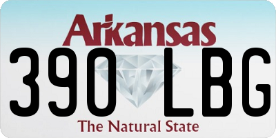 AR license plate 390LBG
